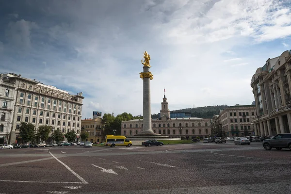 Tiflis Georgia Alrededor Septiembre 2018 Vista Sobre Capital Georgia Tiflis — Foto de Stock