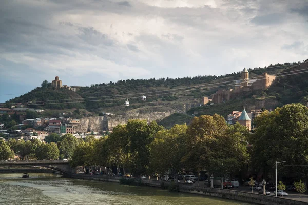 Tbilisi Geórgia Por Volta Setembro 2018 Vista Sobre Capital Geórgia — Fotografia de Stock