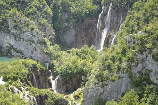 Plitvice Lakes Waterfalls National Park Croatia — Stock Photo, Image