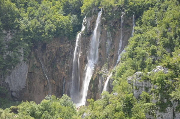 Laghi Plitvice Parco Nazionale Delle Cascate Croazia — Foto Stock