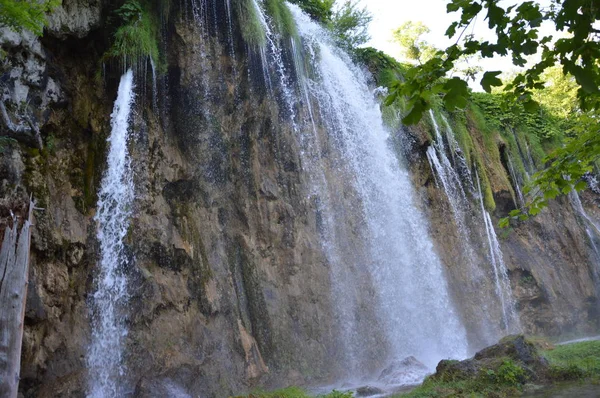 Parc National Des Lacs Chutes Eau Plitvice Croatie — Photo