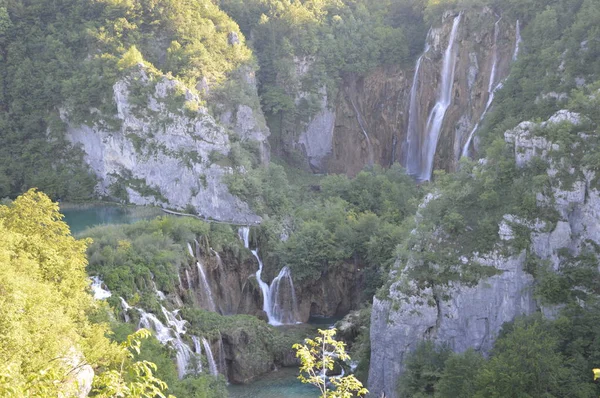 Laghi Plitvice Parco Nazionale Delle Cascate Croazia — Foto Stock