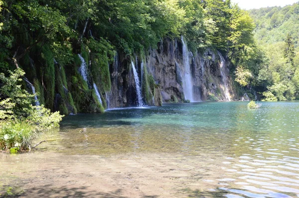 Plitvicemeren Watervallen Nationaal Park Kroatië — Stockfoto