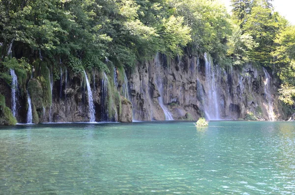 Lagos Cachoeiras Plitvice Parque Nacional Croácia — Fotografia de Stock