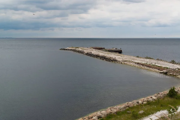 Vista Para Rio Perto Ponte Oresund Suécia — Fotografia de Stock