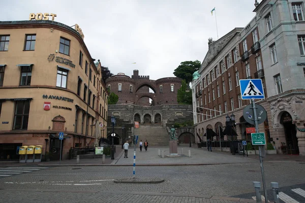 Helsinborg, İsveç, Circa Haziran 2016: İsveç'in güneyinde bulunan Helsinborg şehrini görüntüleyin