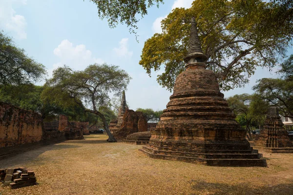 Wat Ratchaburana Temple Ayutthaya Tailândia — Fotografia de Stock