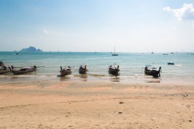 Railay plaj bir ana Tay tatil, Krabi, Tayland