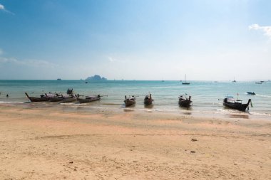 Railay plaj bir ana Tay tatil, Krabi, Tayland