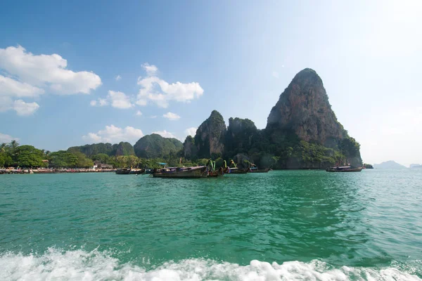 Railay Strand Egyik Legfontosabb Thai Üdülőhely Krabi Thaiföld — Stock Fotó