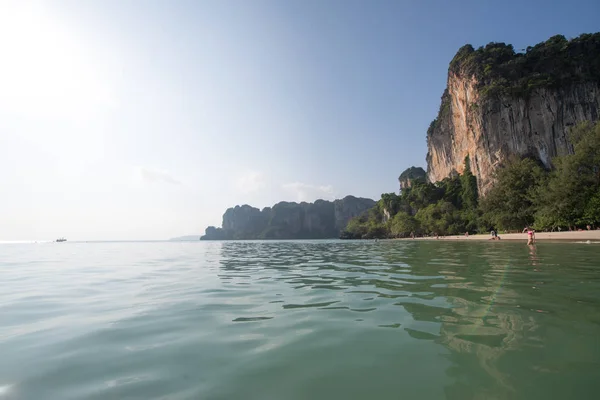 Railay Beach Einer Der Wichtigsten Thailändischen Resorts Krabi Thailand — Stockfoto