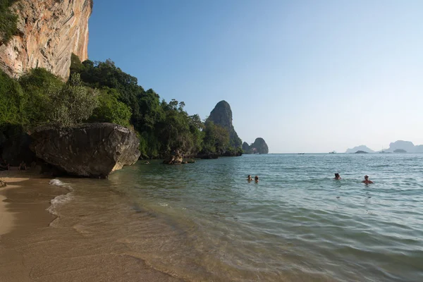 Krabi Thaiföld Circa Február 2016 Railay Beach Egyik Thai Üdülőhely — Stock Fotó