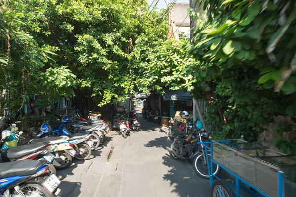 Bangkok Circa February 2016 Street Bangkok Tourist Shops Khao San — Stock Photo, Image