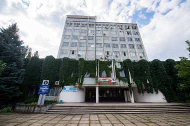 Tiraspol, Transnistria - Çerkezağustos 2016:Pridnestrovian Moldavya Cumhuriyeti