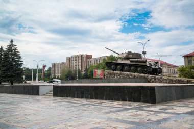 Tiraspol, Transnistria - Çerkezağustos 2016:Pridnestrovian Moldavya Cumhuriyeti