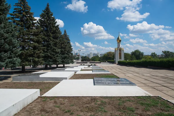 Tyraspol Naddniestrze Circa Sierpień 2016 Pomnik Wojenny Tyraspolu Stolica Naddniestrza — Zdjęcie stockowe