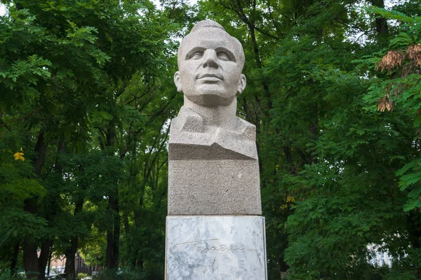 Tiraspol Transnistrie Circa Août 2016 Statue Jurij Alexejevic Gagarine Tiraspol — Photo