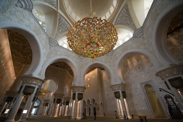 Abu Dhabi Emiratos Árabes Unidos Junio 2014 Mezquita Sheikh Zayed — Foto de Stock