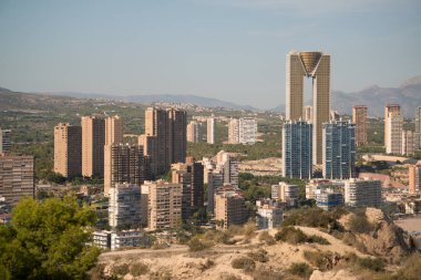 Benidorm, Ispanya, Eylül 2018: Benidorm şehir merkezi, Ispanya