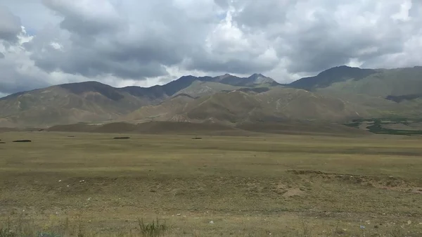 Estrada Pamir Lado Quirguistão — Fotografia de Stock