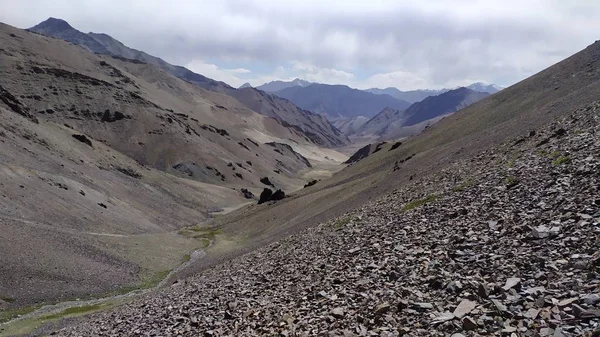 Trekking Vanuit Pshart Valley Gumbezkul Pass Naar Madiyan Tadzjikistan Pamir — Stockfoto