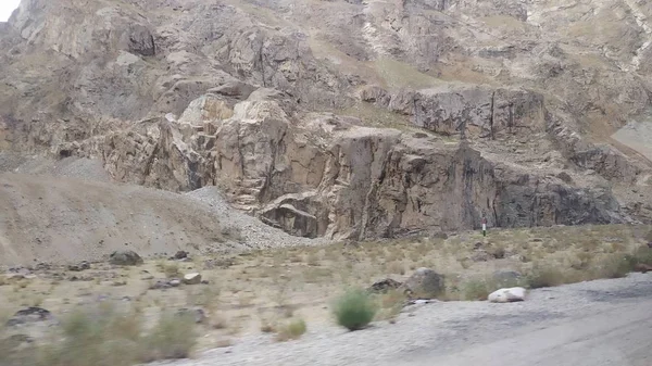 Widok Korytarz Wakhan Afganistanie Rzeką Wakhan Zaczerpany Autostrady Pamir Tadżykistanie — Zdjęcie stockowe