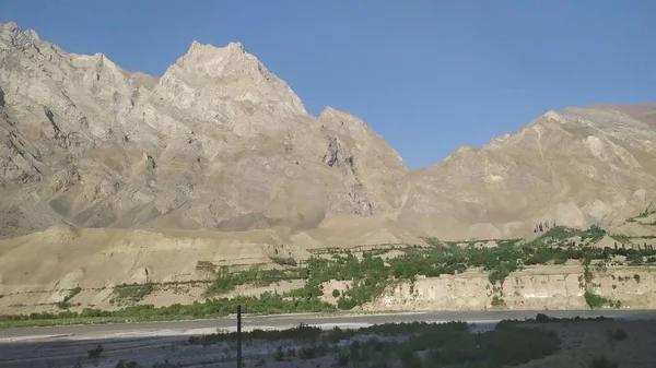 Blick Auf Den Wakhan Korridor Afghanistan Hinter Dem Wakhan Fluss — Stockfoto