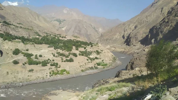 Blick Auf Den Wakhan Korridor Afghanistan Hinter Dem Wakhan Fluss — Stockfoto