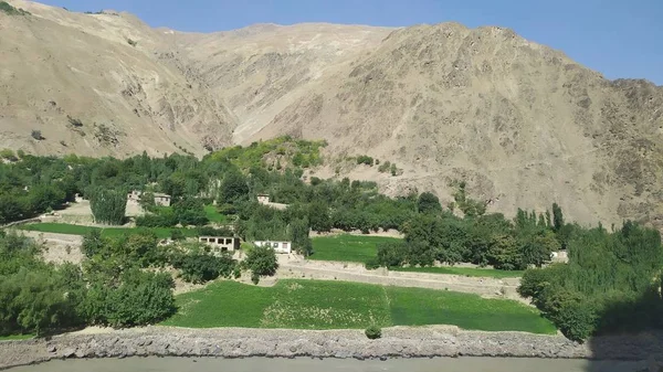 Vista Sul Corridoio Wakhan Afghanistan Dietro Fiume Wakhan Tratto Dall — Foto Stock