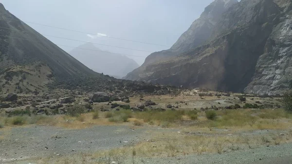 View Wakhan Corridor Afghanistan Wakhan River Taken Pamir Highway Tajikistan — Stock Photo, Image