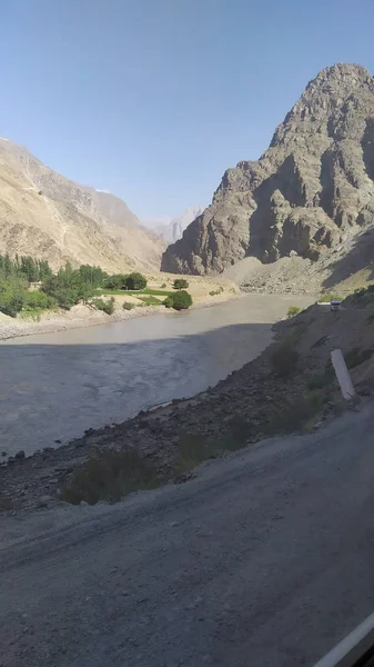 Blick Auf Den Wakhan Korridor Afghanistan Hinter Dem Wakhan Fluss — Stockfoto