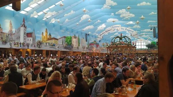 München Tyskland September 2019 Människor Från Hela Världen Oktoberfest 2019 — Stockfoto