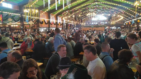 München Tyskland September 2019 Människor Från Hela Världen Oktoberfest 2019 — Stockfoto