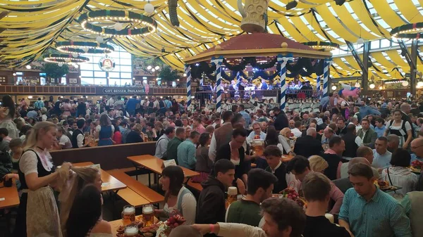 München Tyskland September 2019 Människor Från Hela Världen Oktoberfest 2019 — Stockfoto