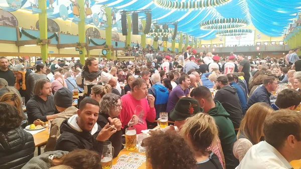 München Tyskland September 2019 Människor Från Hela Världen Oktoberfest 2019 — Stockfoto