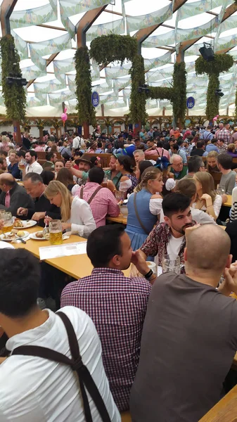 München Tyskland September 2019 Människor Från Hela Världen Oktoberfest 2019 — Stockfoto