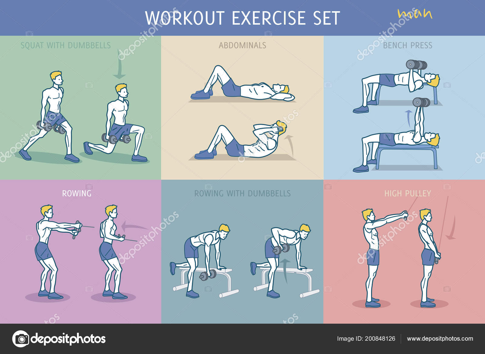 Gym Exercise Chart For Men