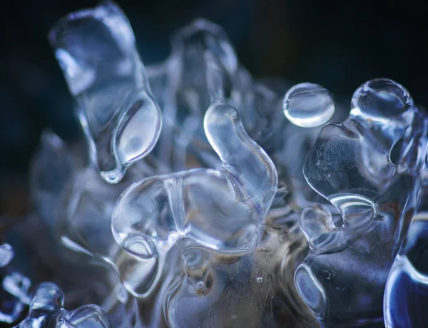 Beautiful Shape Ice Formed Nature Early Spring — Stock Photo, Image