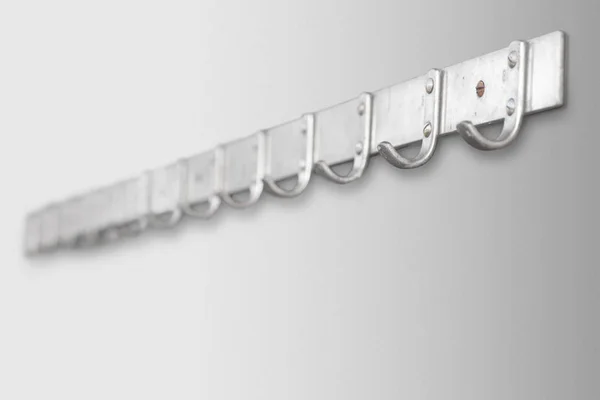 Metal Coat Hanger Gray Wall — Stock Photo, Image