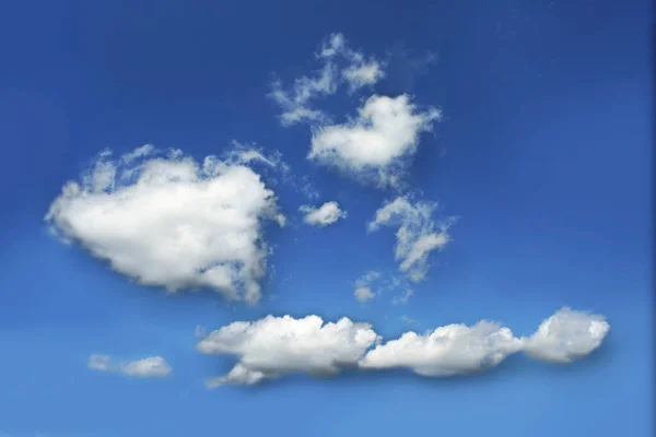 Nuvole Bianche Con Effetto Sul Cielo Blu — Foto Stock