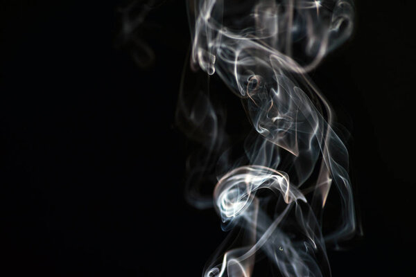 Smoke of different colors with studio light