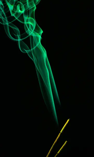 Smoke on black background — Stock Photo, Image