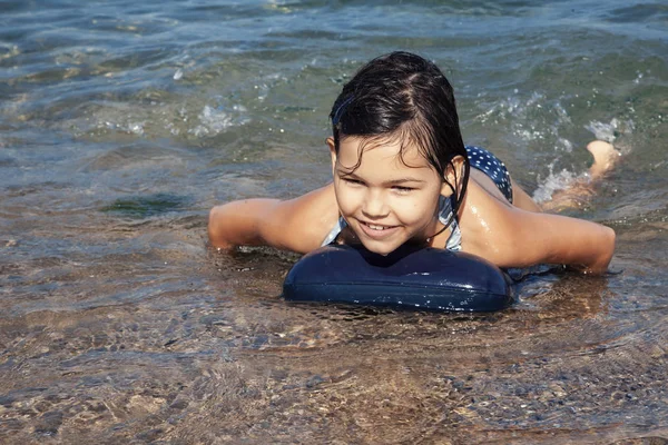 Asiatique Fille Sur Plage — Photo