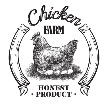Tavuk çiftliği amblemi