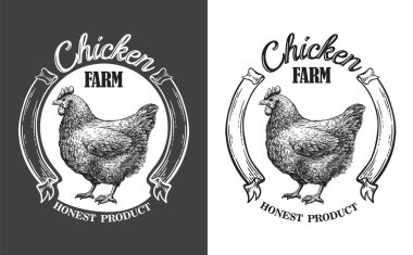 Tavuk çiftliği amblemi