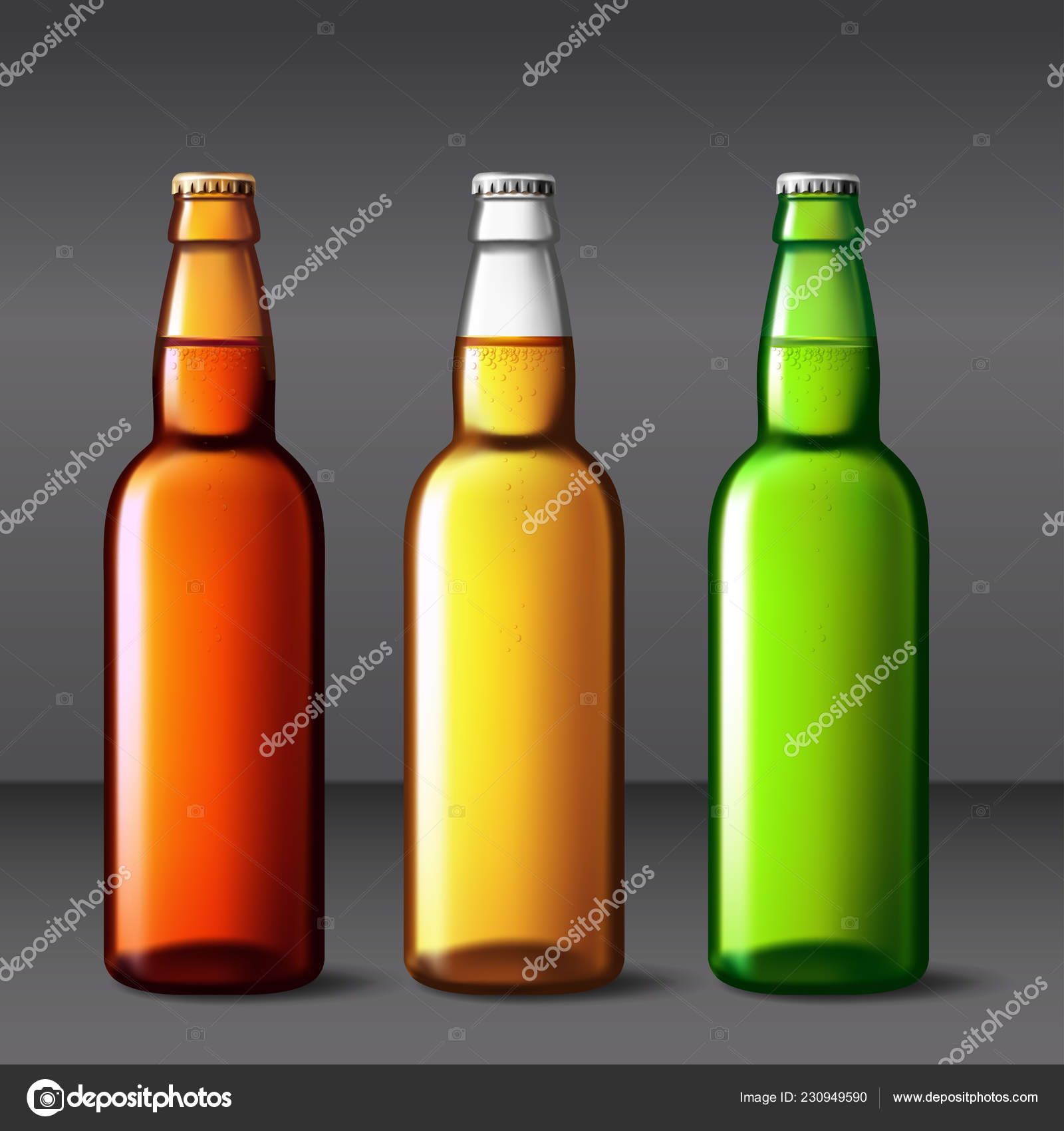 Download Beer Bottle Glass Vector Packaging Mockup With Realistic Bottle Vector Image By C Vectorgoods Gmail Com Vector Stock 230949590