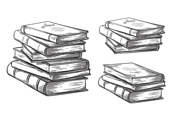 10,345 Book Stack Sketch Royalty-Free Images, Stock Photos