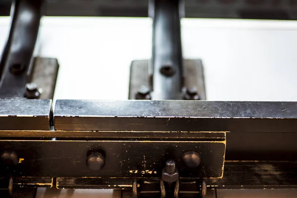 Spoor, rails en dwarsliggers. Uitzicht vanaf de top. Spoor vervoer — Stockfoto