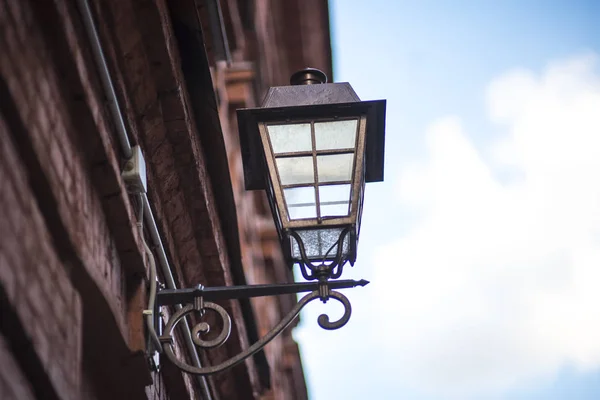 An old lamp post in London