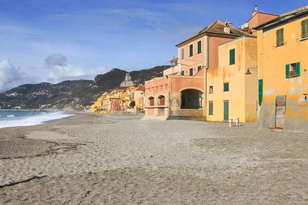 Ferienwohnungen Der Nähe Des Strandes Der Ligurischen Küste — Stockfoto